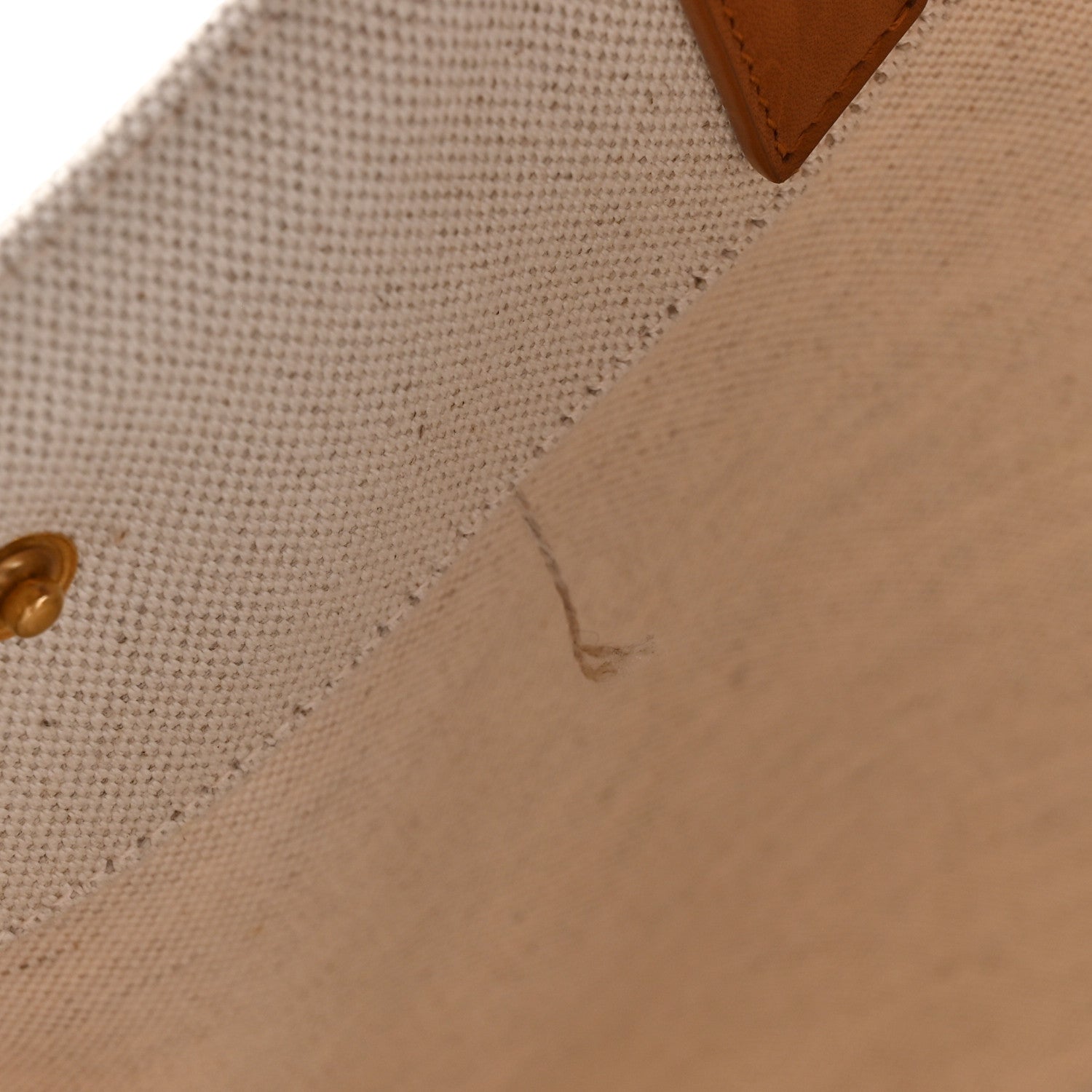 Saint Laurent Canvas Smooth Calfskin Universite North South Foldable Tote Naturel Brick 13 of 18