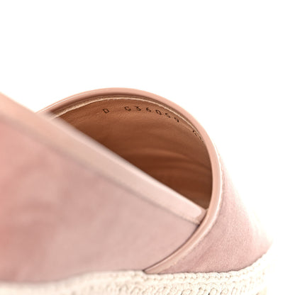 Chanel Velvet Patent CC Espadrilles 40 Pink 8 of 9