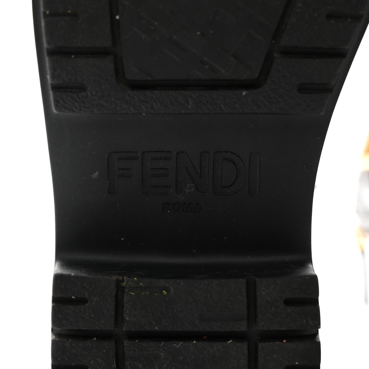 Vitello Abrasivato Fendigraphy 50mm Biker Boots 40 Black