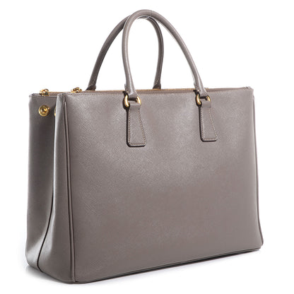 Prada Saffiano Lux Large Double Zip Tote Argilla 3 of 10