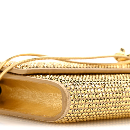 Bottega Veneta Nappa Crystal Long Andiamo Top Handle Clutch Porridge 9 of 10