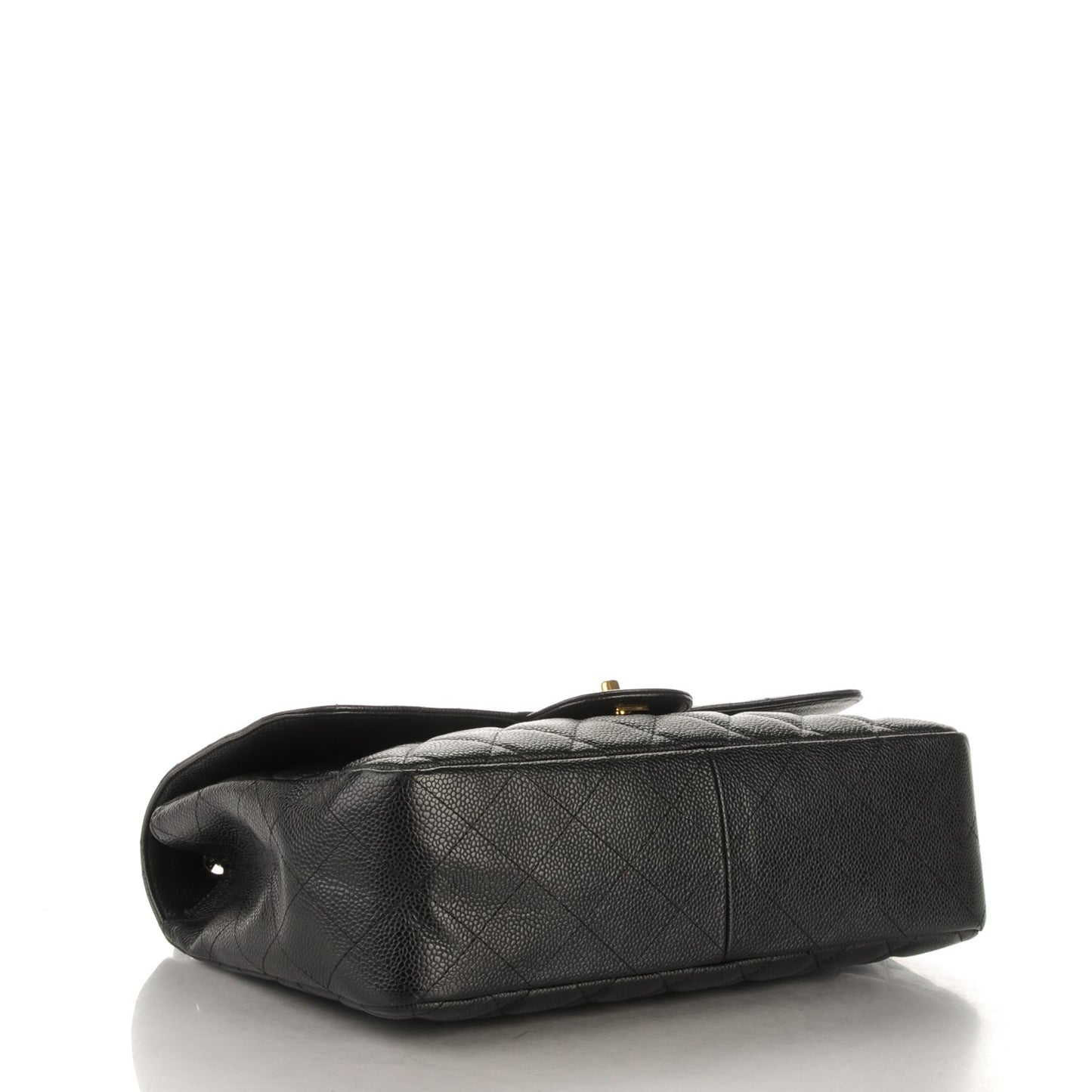 Caviar Quilted Jumbo Single Flap Black