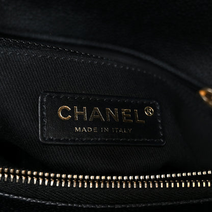 Chanel Grained Calfskin Stitched Flap Black 6 of 10