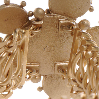 Chanel Stone Pearl Maltese Chain CC Bracelet Gold 4 of 5