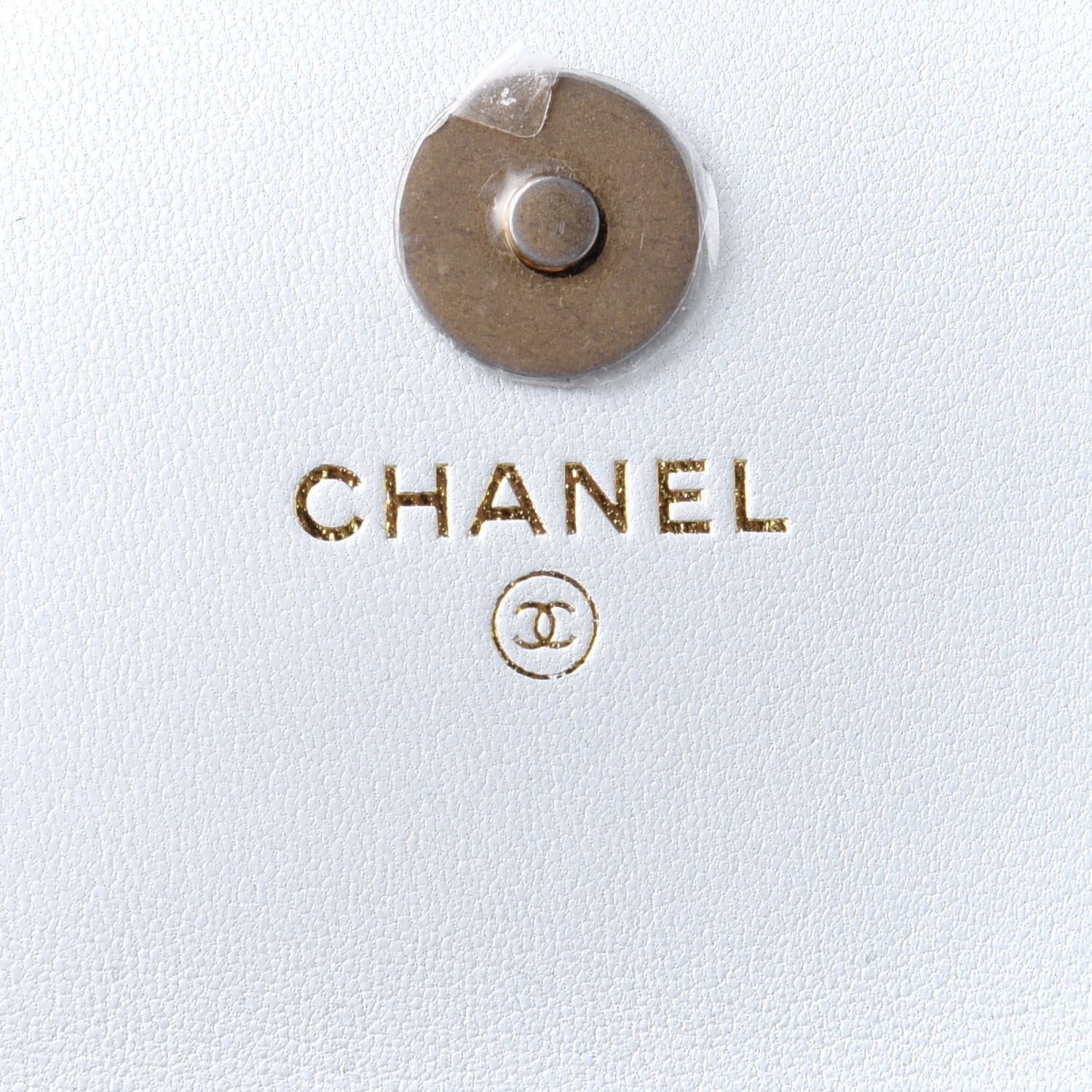 Chanel Lambskin Quilted Chanel 19 Flap Coin Purse With Chain Light Blue 6 of 9