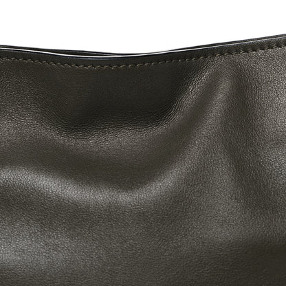 Loewe Calfskin Mini Flamenco Knot Clutch Dark Khaki 8 of 10