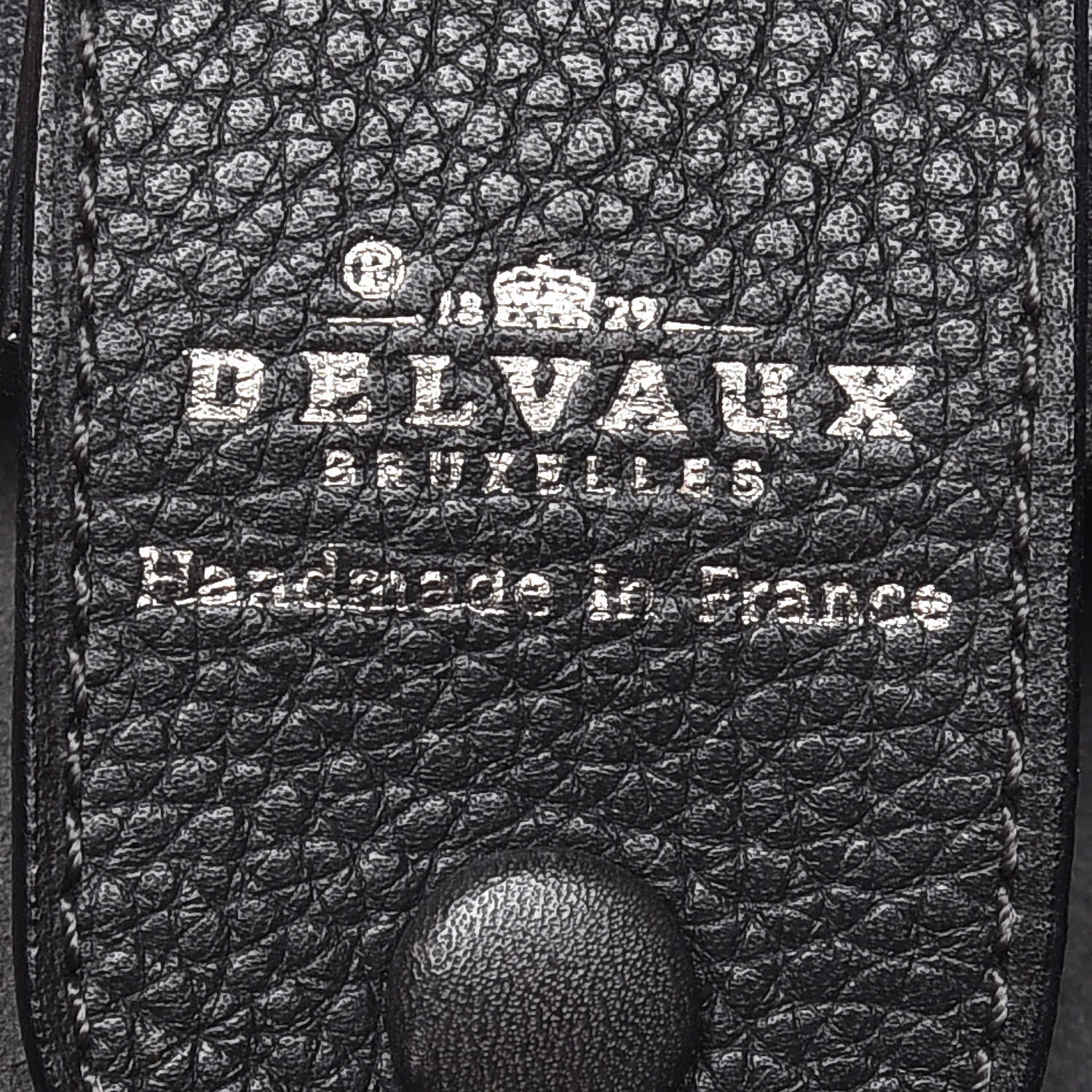 Delvaux Calfskin Shoulder Bag Black 9 of 22