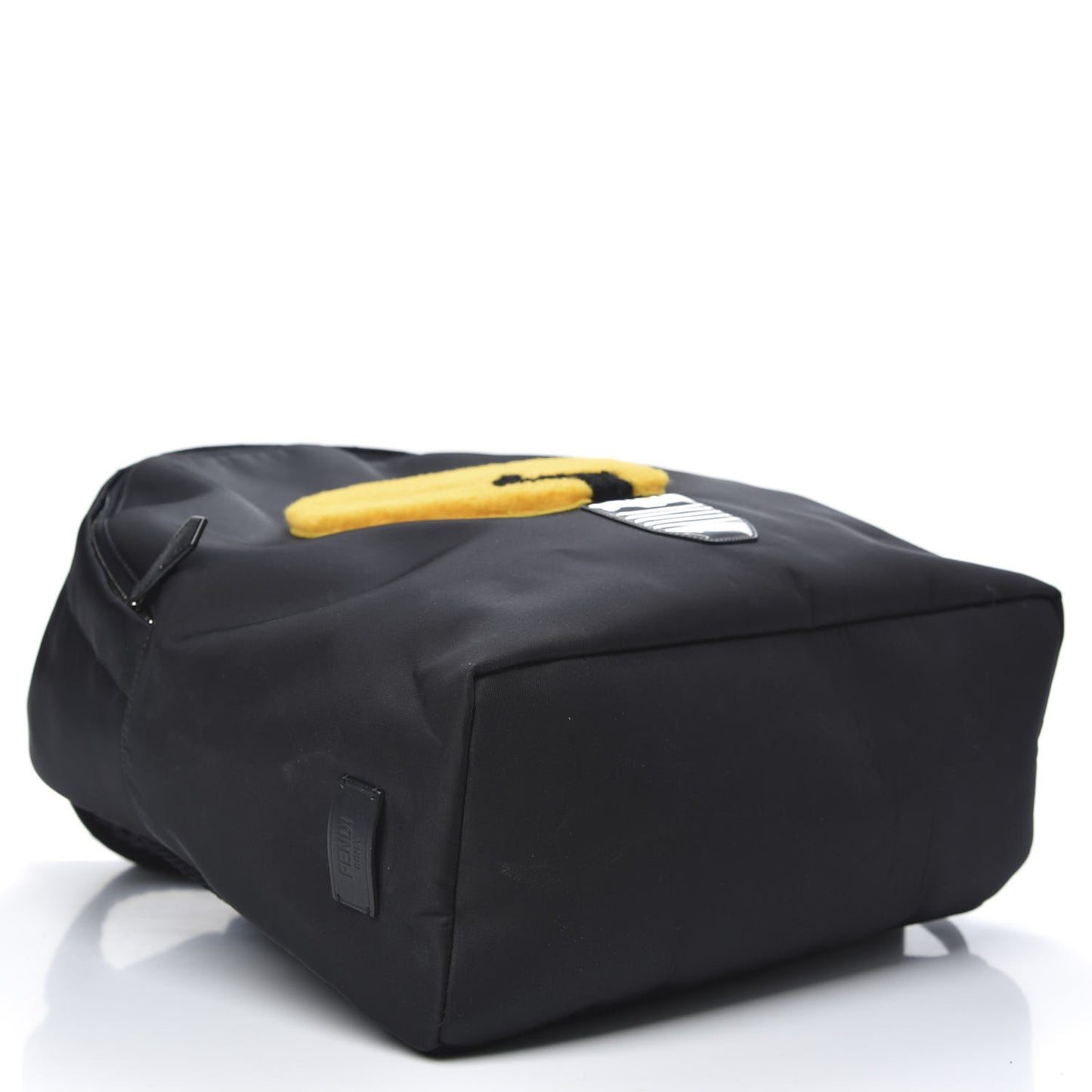 Nylon Shearling Vitello Elite Lightbulb Backpack Black Narciso