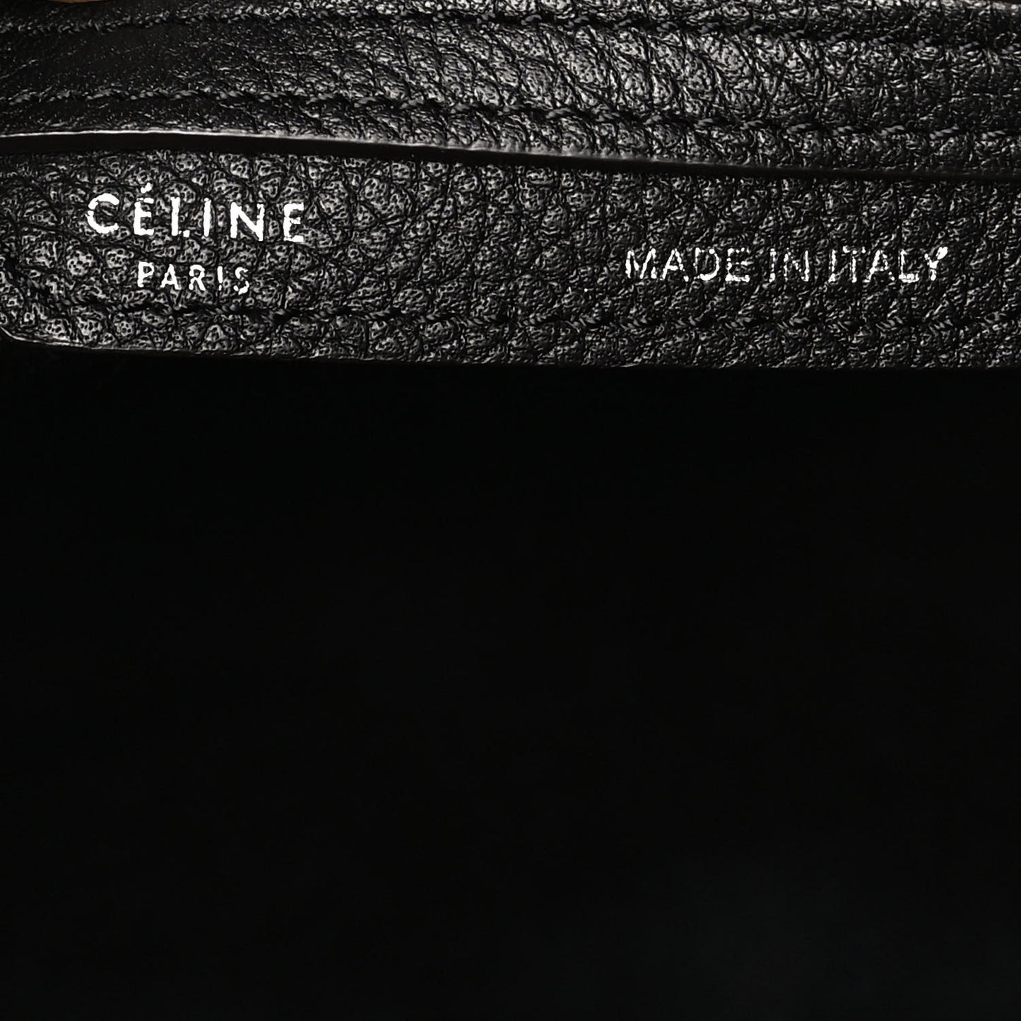 Drummed Calfskin Mini Luggage Black