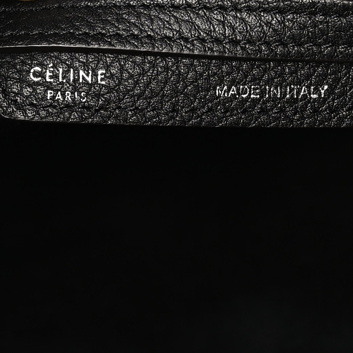Celine Drummed Calfskin Mini Luggage Black 7 of 17