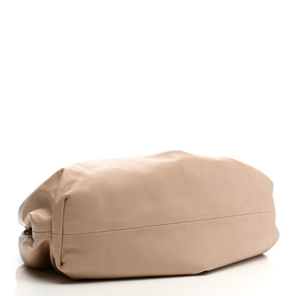 Bottega Veneta Smooth Butter Calf The Pouch Oversized Clutch Nude 5 of 8