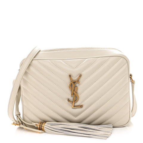 Calfskin Matelasse Monogram Lou Camera Bag Blanc Vintage
