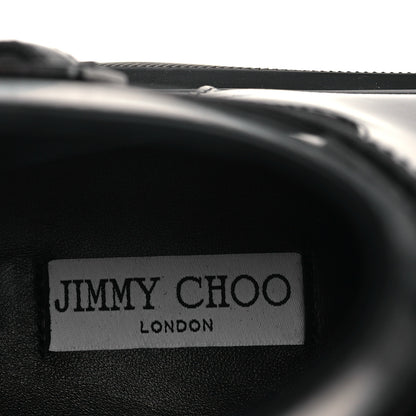 Jimmy Choo Calfskin Conny Flat Combat Boots 40 Black 8 of 10