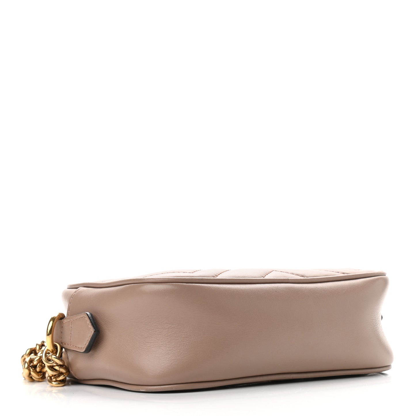 Calfskin Matelasse Mini GG Marmont Chain Shoulder Bag Porcelain Rose
