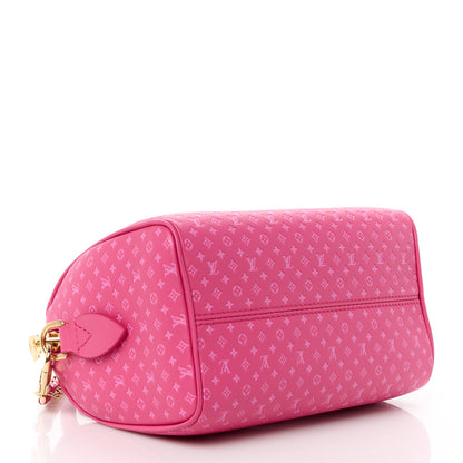 Louis Vuitton Calfskin Nanogram Embossed Speedy Bandouliere 20 Rose 4 of 12