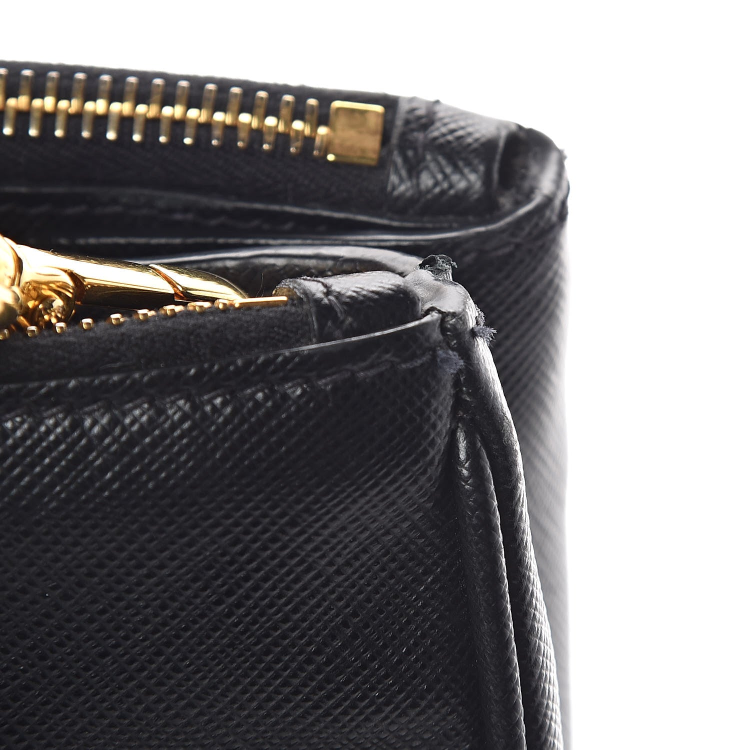 Prada Saffiano Medium Galleria Double Zip Tote Black 7 of 12