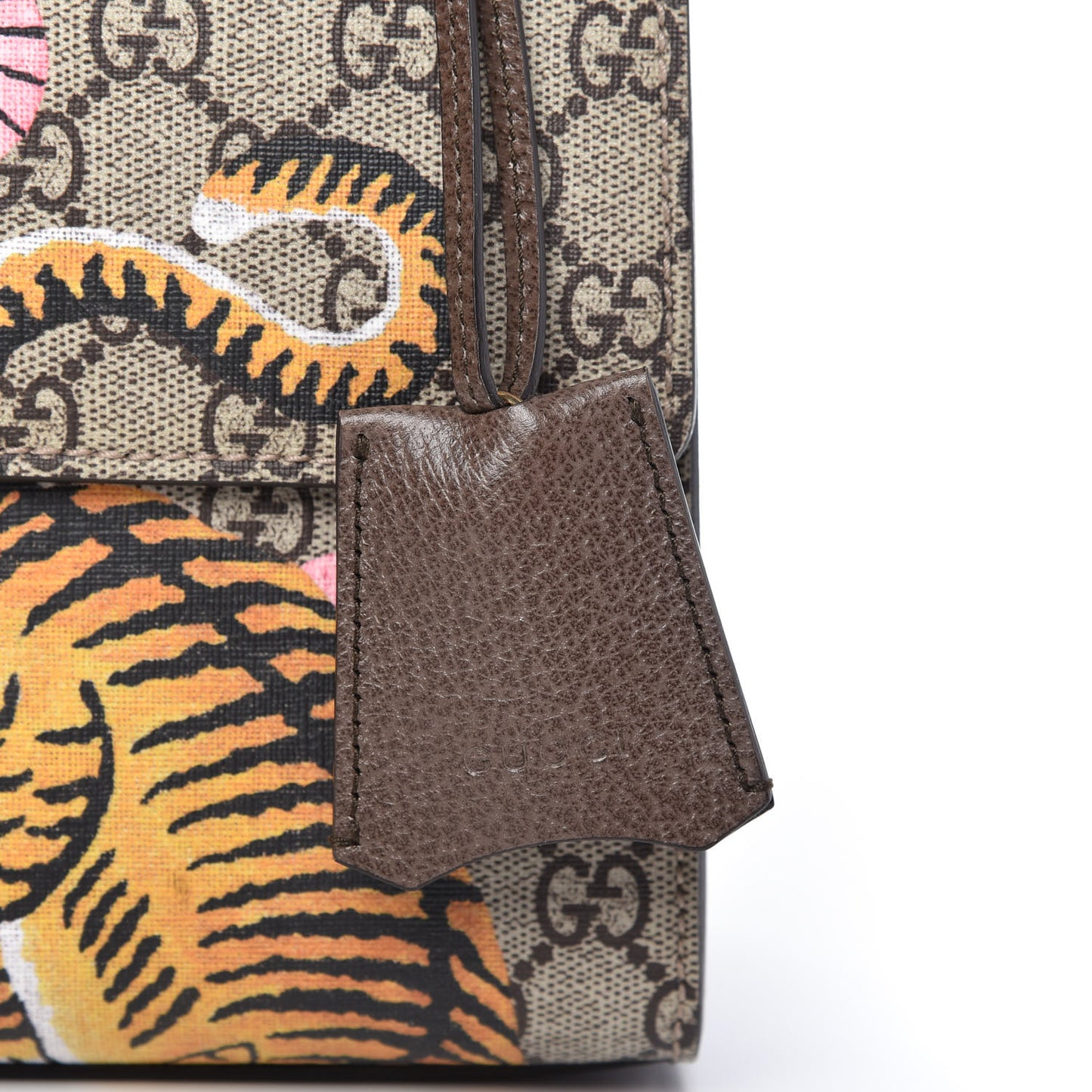 GG Supreme Monogram Bengal Medium Padlock Shoulder Bag Beige Pink