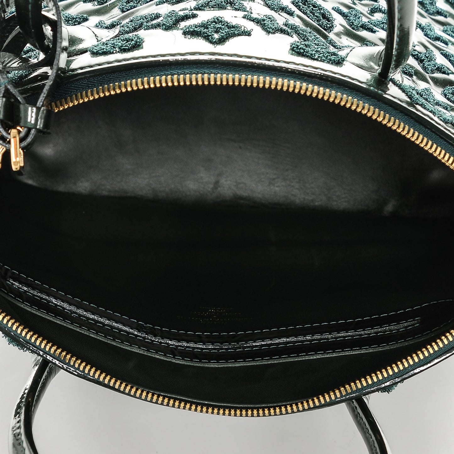 Patent Lambskin Fascination Lockit Vert Fonce