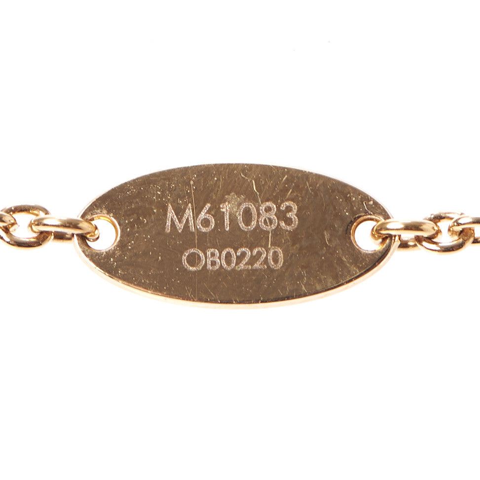 Louis Vuitton Essential V Necklace Gold 5 of 6