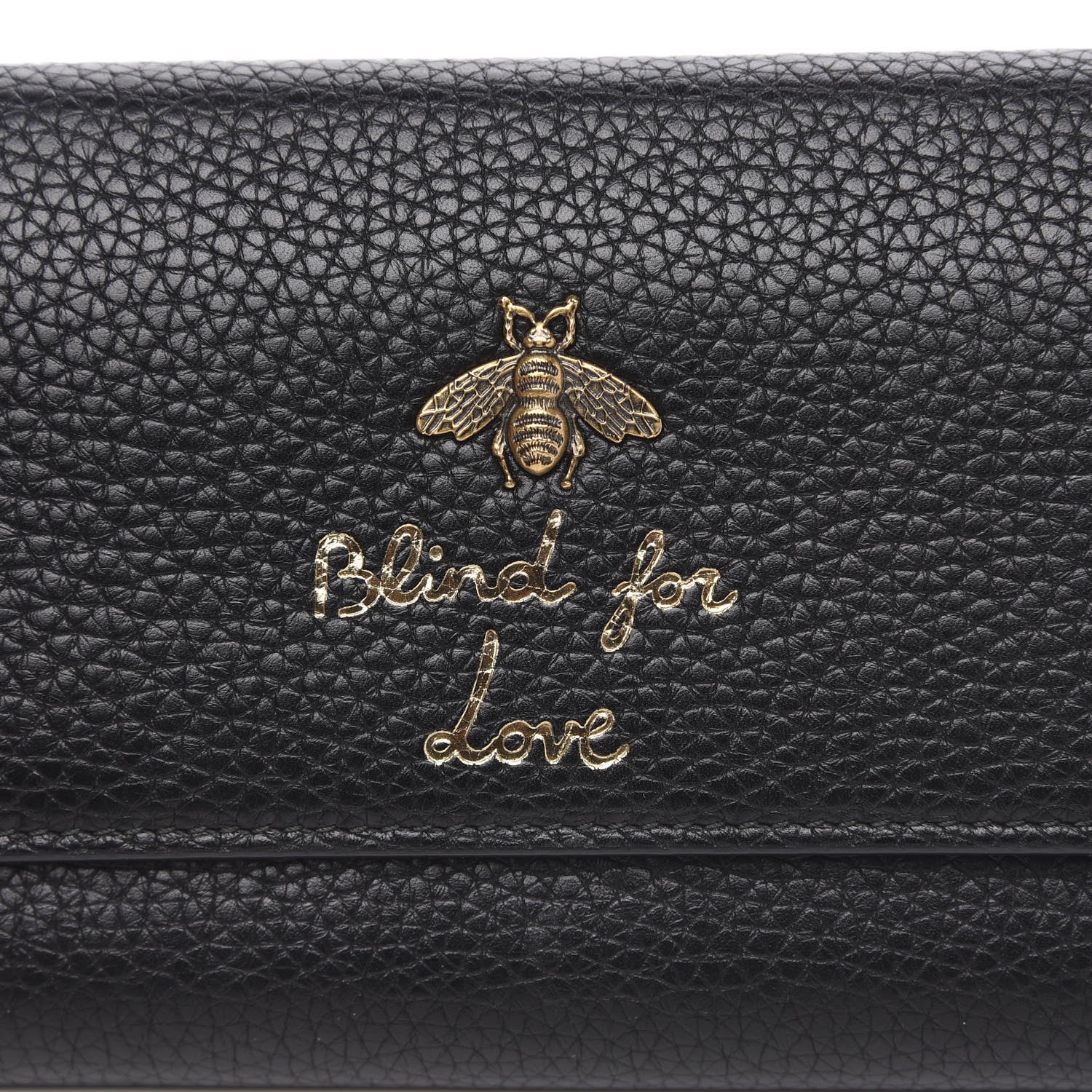 Gucci Calfskin Animalier Continental Wallet Black 8 of 10