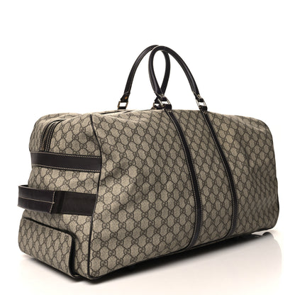 Gucci GG Plus Monogram Large Carry On Duffle Trolley Brown 3 of 14