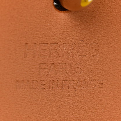 Hermes Toile Vache Hunter Herbag Zip 31 PM Natural Jaune De Naples 7 of 12