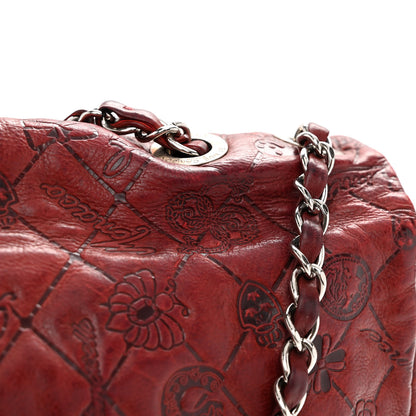 Chanel Calfskin Embossed Large Lucky Symbols Flap Rouge 12 of 13