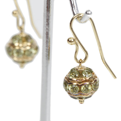 David Yurman 18k Gold Peridot Dangle Earrings 2 of 5