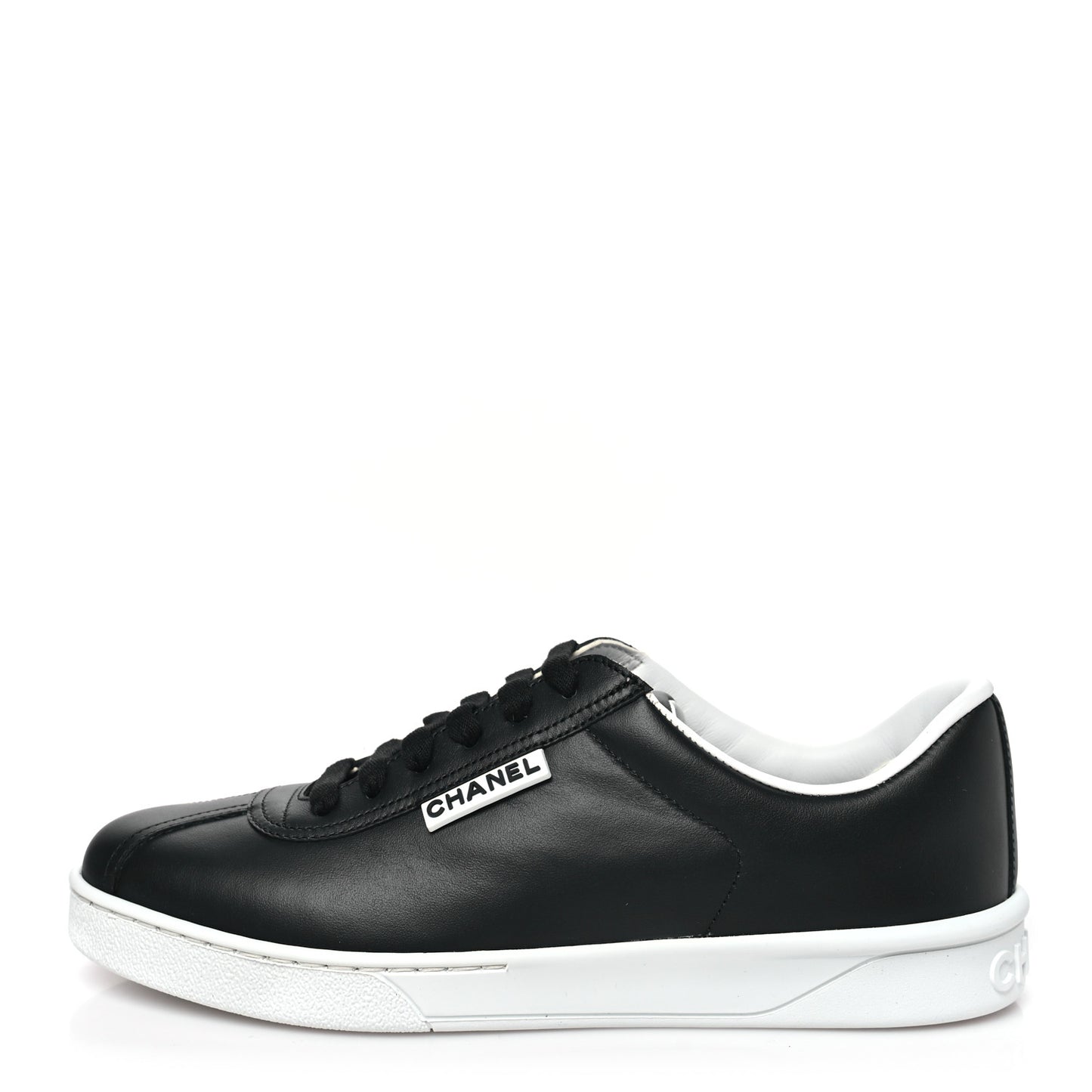 Calfskin CC Womens Sneakers 36.5 Black