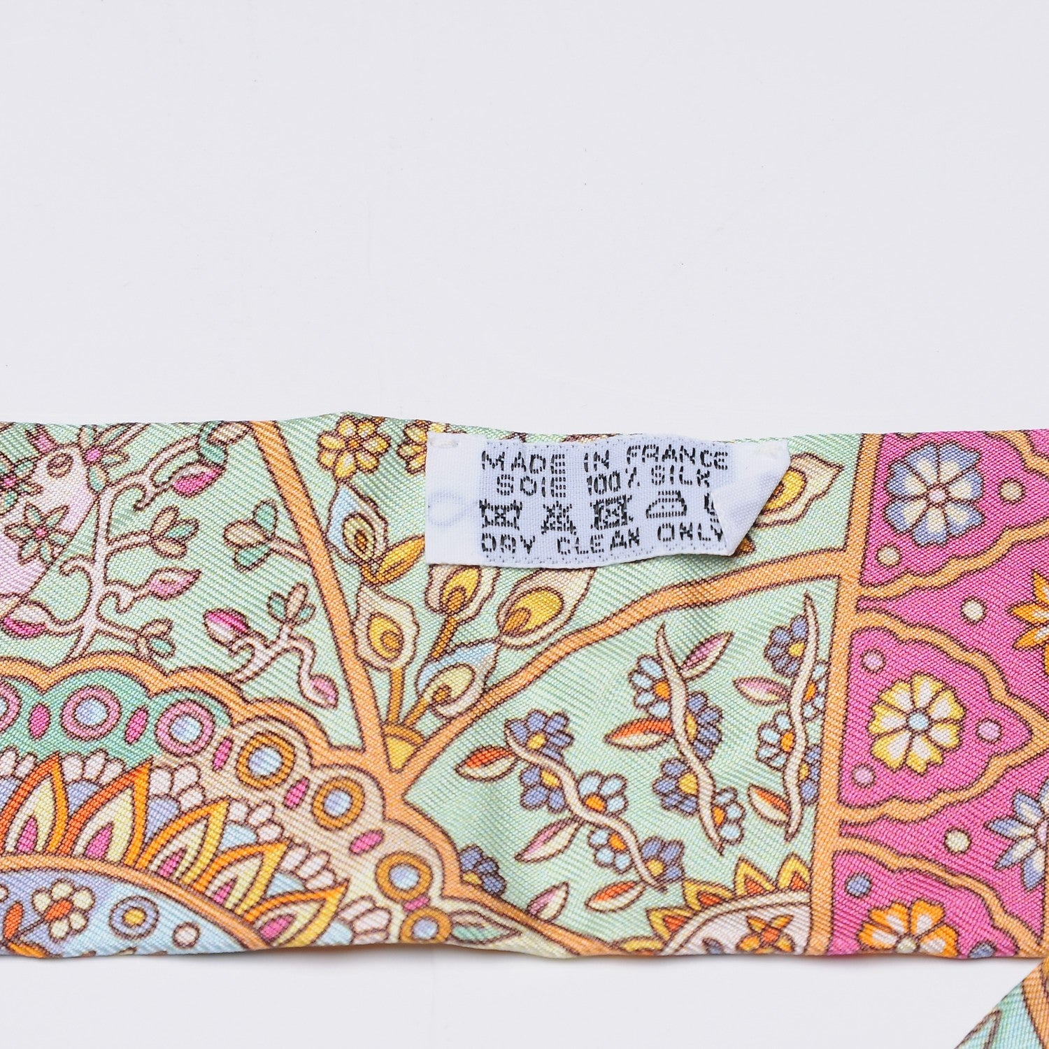 Hermes Silk Au Pays Des Oiseaux Fleurs Twilly 3 of 5