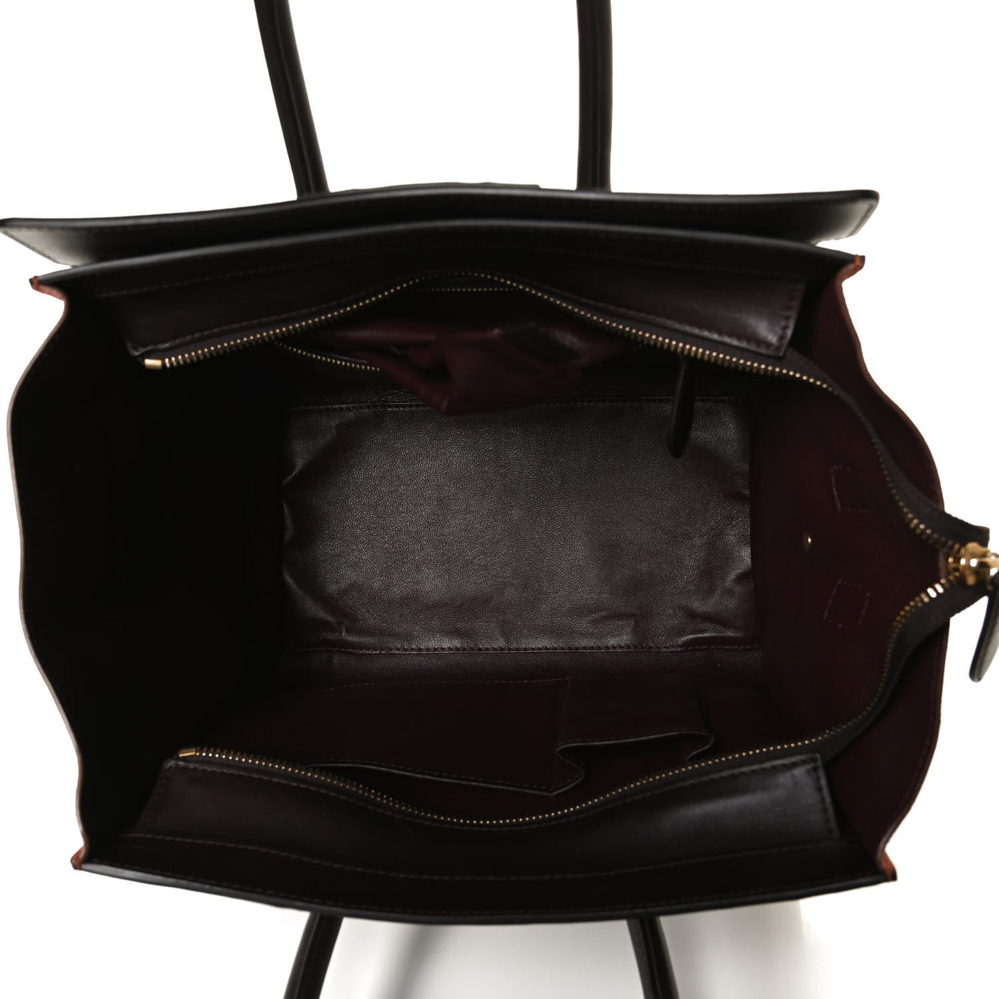 Smooth Calfskin Suede Micro Tri-Color Luggage Beige