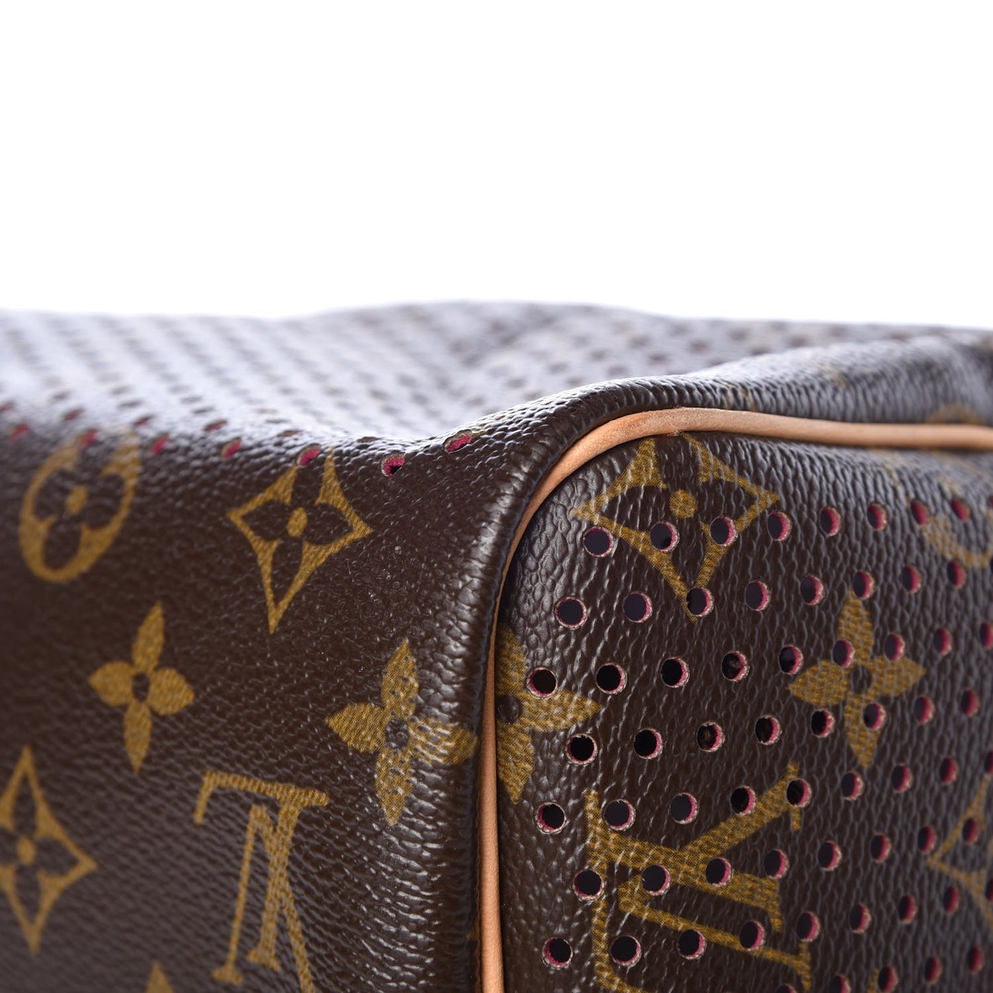 Monogram Perforated Speedy 30 Fuchsia