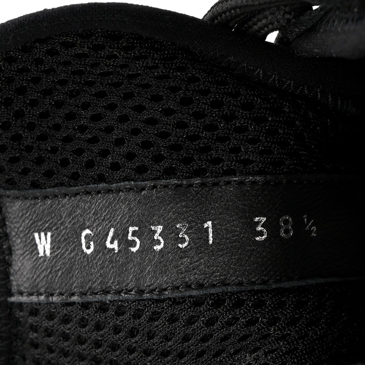 Suede Calfskin Nylon Grosgrain CC Sneakers 38.5 Black