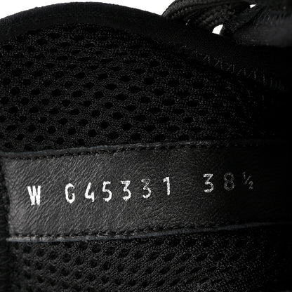 Chanel Suede Calfskin Nylon Grosgrain CC Sneakers 38.5 Black 8 of 11