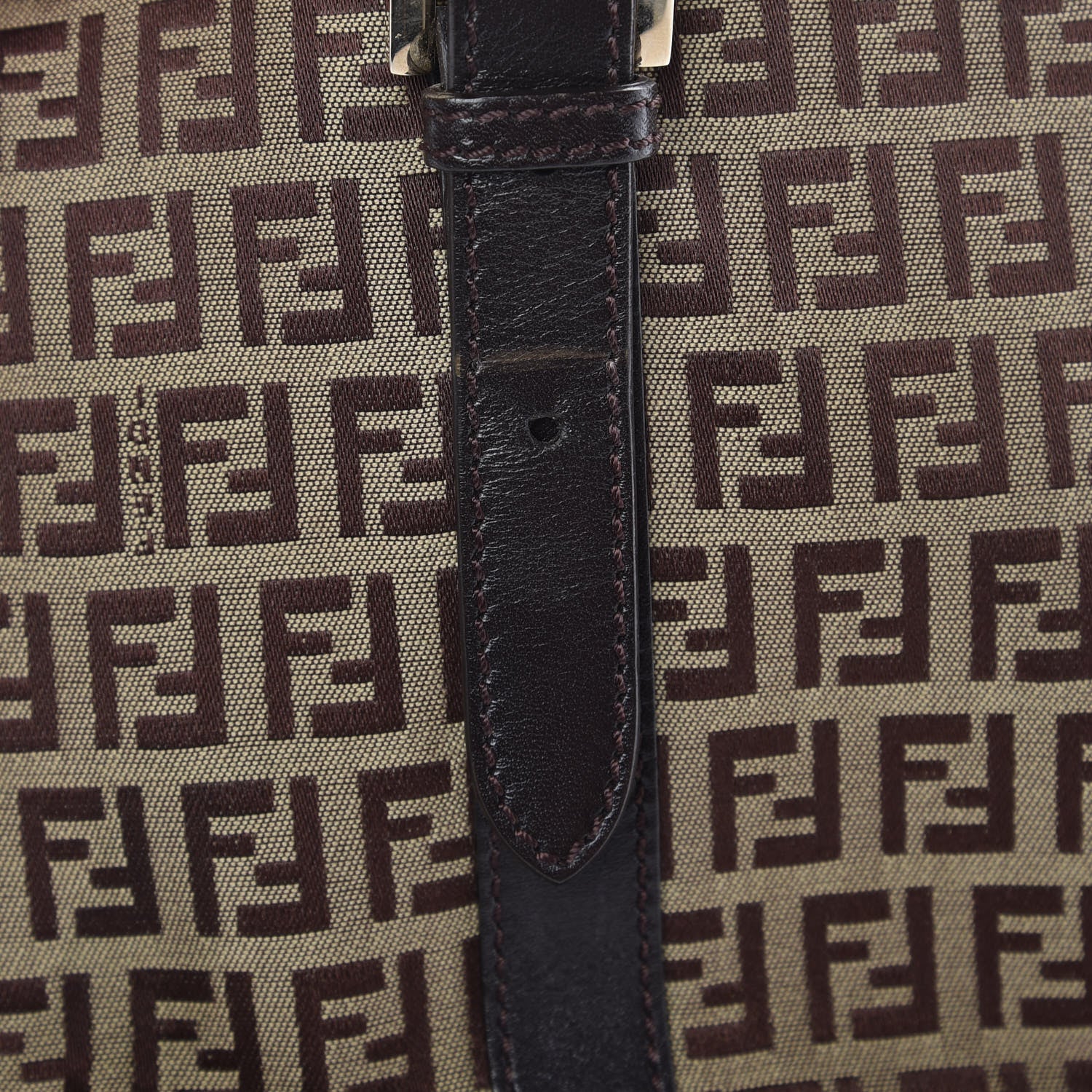 Fendi Zucchino Small Tote Brown 10 of 11
