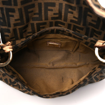 Fendi Zucca Cuoio Lucido Small Chef Shoulder Bag Tobacco Bois de Rose 5 of 9