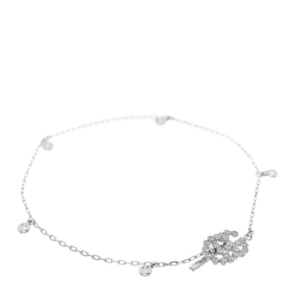 Gucci 18K White Gold Diamond GG Running Bracelet 1 of 3