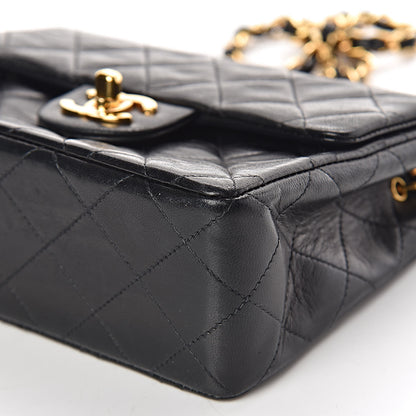 Chanel Lambskin Quilted Mini Square Flap Black 11 of 12