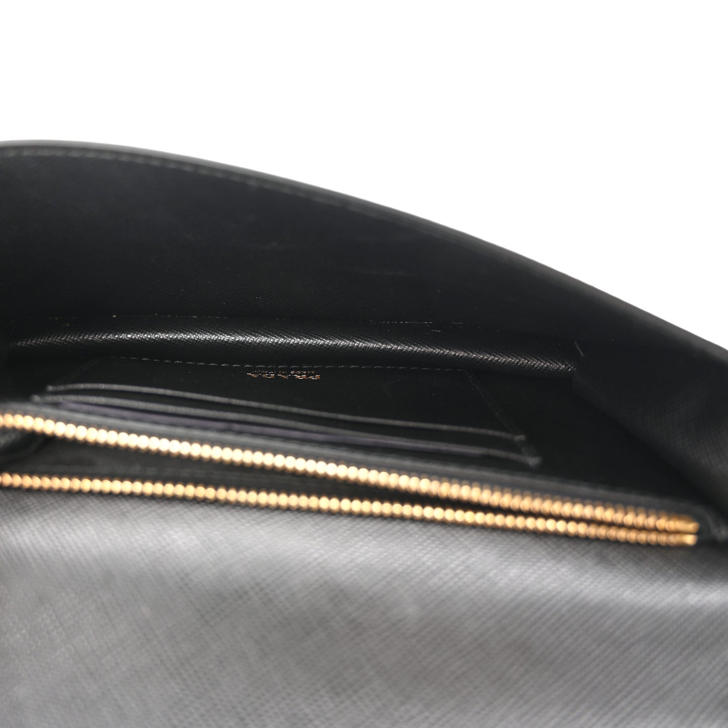 Saffiano Metal Phone Wristlet Crossbody Wallet Black