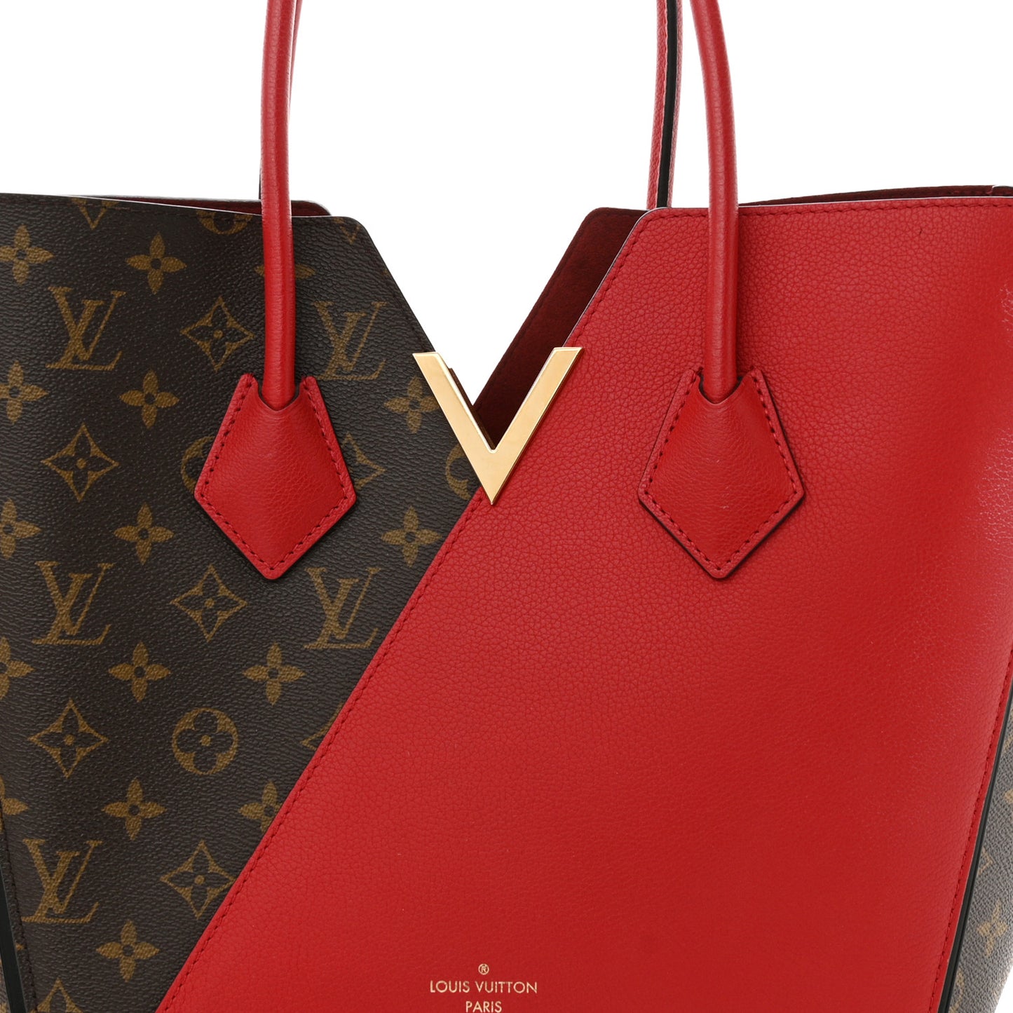 Calfskin Monogram Kimono Tote Cherry