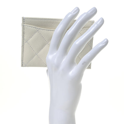 Chanel Caviar Quilted Card Holder White 2 of 10