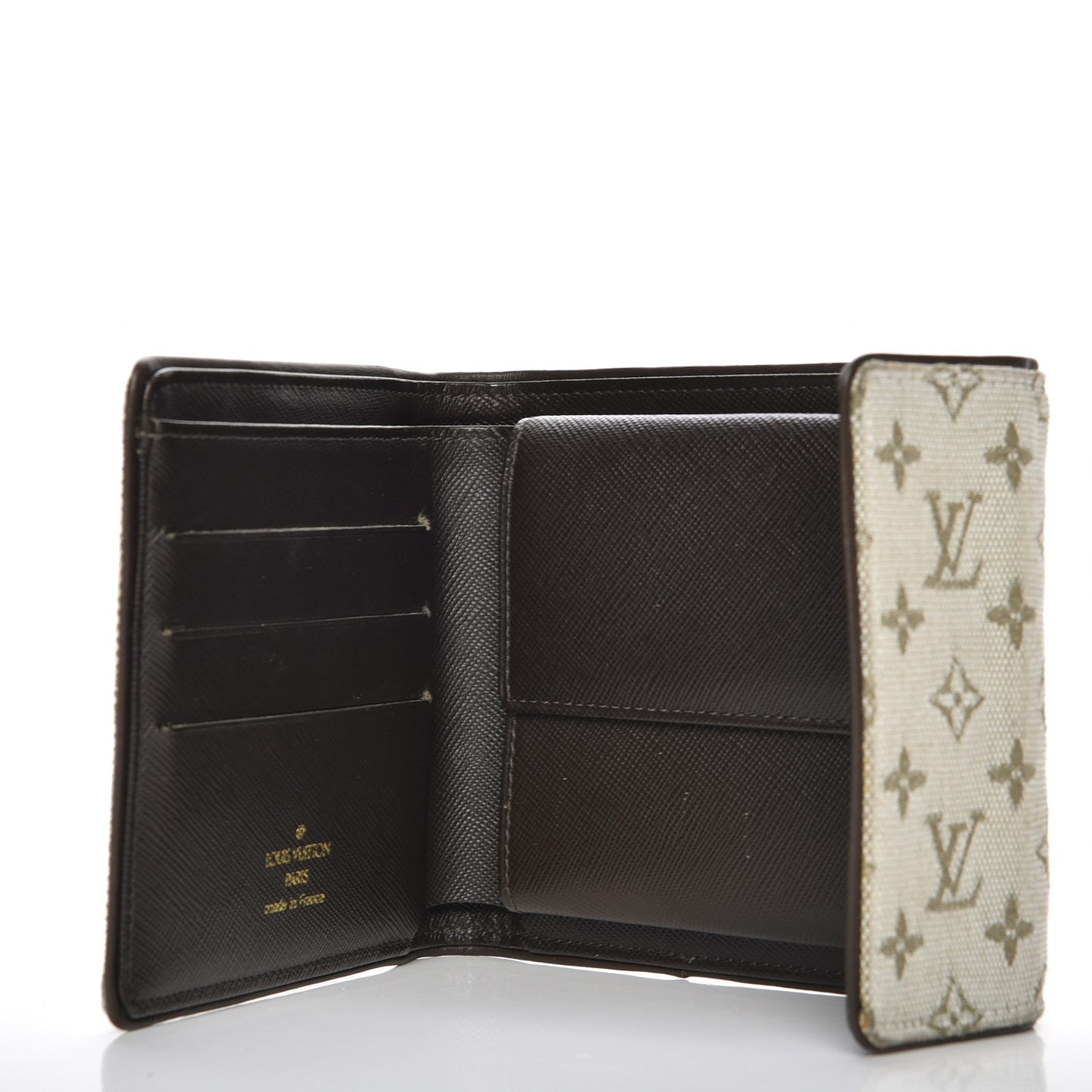 Mini Monogram Compact Wallet Kaki
