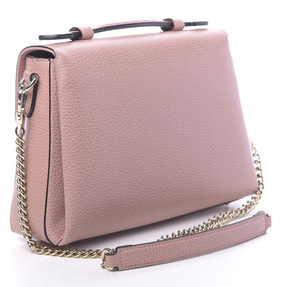 Gucci Dollar Calfskin Interlocking G Top Handle Shoulder Bag Soft Pink 3 of 10