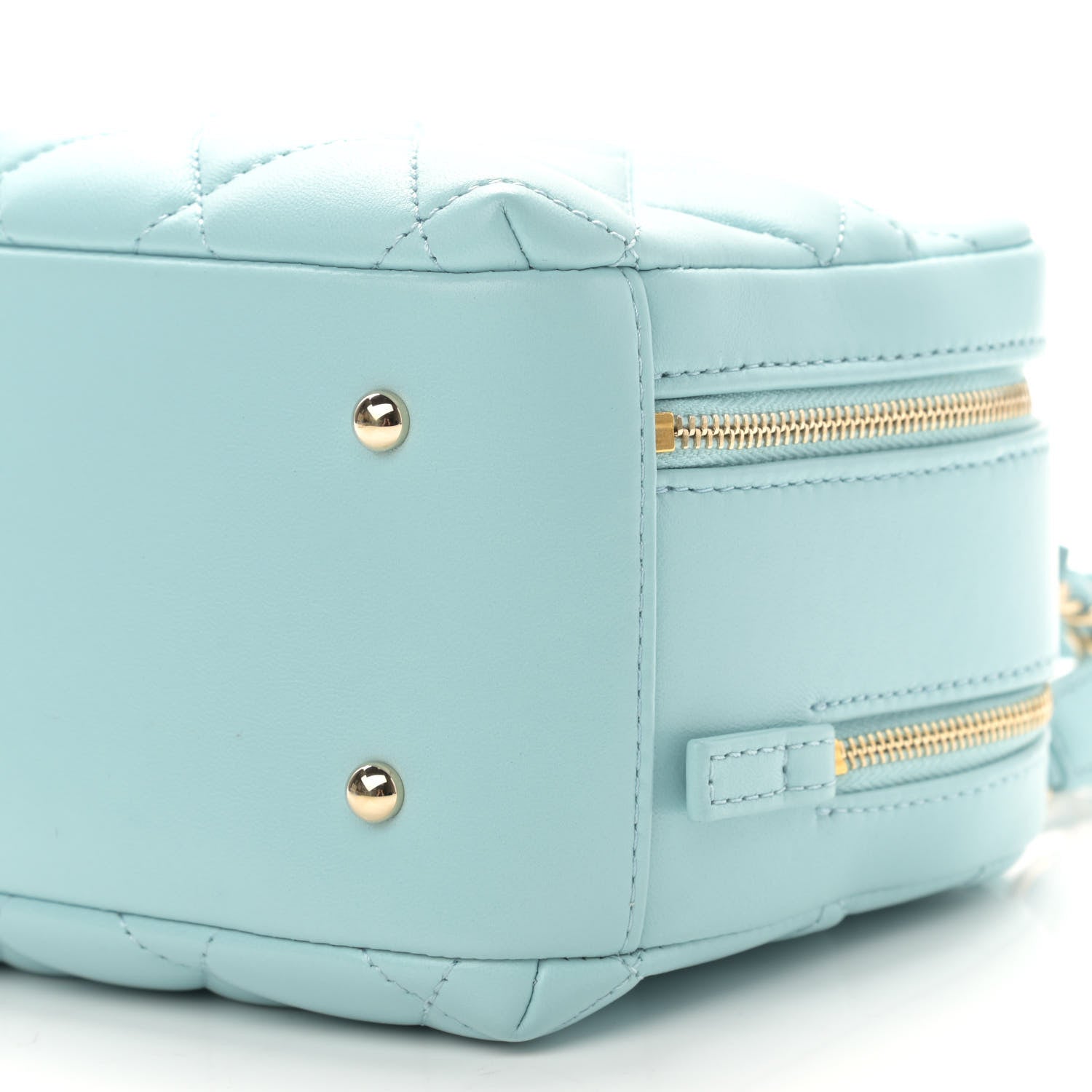 Chanel Lambskin Quilted Small Trendy CC Bowling Bag Light Blue 11 of 13