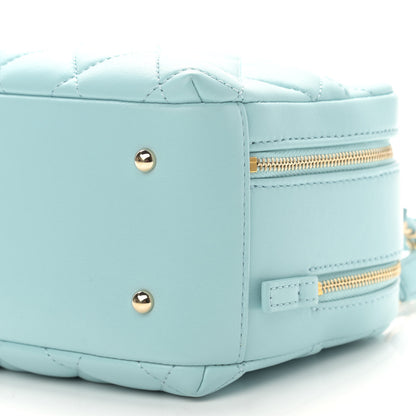 Chanel Lambskin Quilted Small Trendy CC Bowling Bag Light Blue 11 of 13
