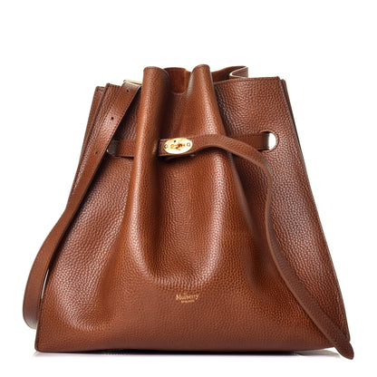 Mulberry Grained Calfskin Small Tyndale Bucket Bag Oak 1 of 9