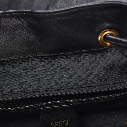 Gucci Calfskin Bamboo Backpack Black 15 of 22