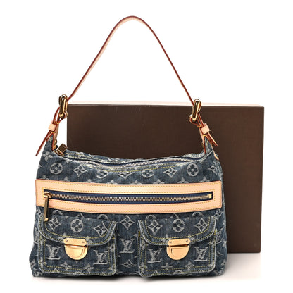 Louis Vuitton Monogram Denim Baggy PM Blue 10 of 10