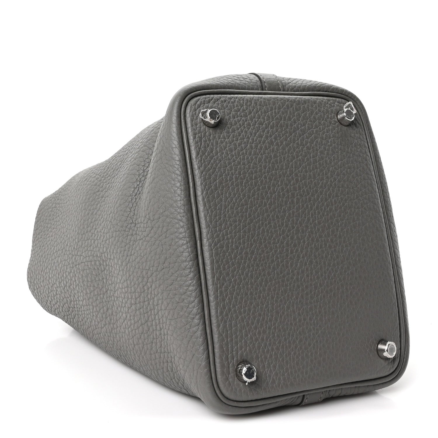 Hermes Taurillon Clemence Picotin Lock 18 PM Gris Meyer 4 of 11