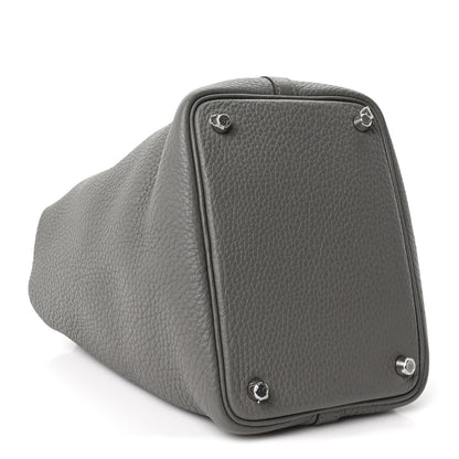 Hermes Taurillon Clemence Picotin Lock 18 PM Gris Meyer 4 of 11